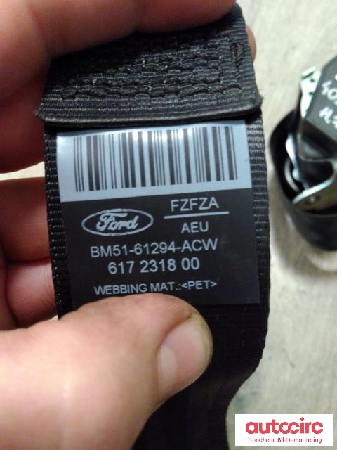 Sikkerhetsbelte foran høyre til Ford Focus 2011-2014 (Type III, Fase 1)  (..|BM51-61294-ACW|BM51-61294-AD3JA6|1839761)