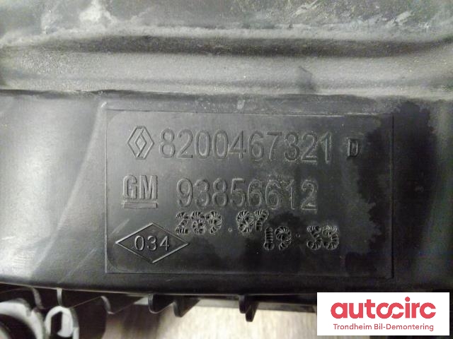 Luftfilterboks til Opel Vivaro A 2006-2014  (GM|93856612|8200467321|93861383)