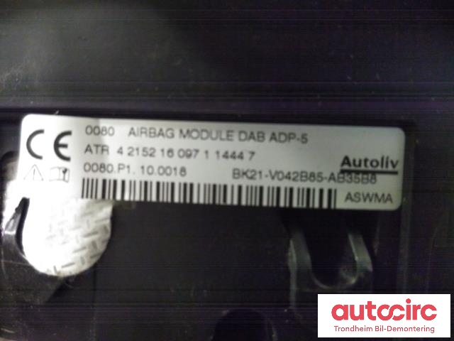 Airbag rattpute til Ford Transit Custom 2013-2023 (Type I)  (AUTOLIV|BK21-V042B85-AB35B8|1782330|)