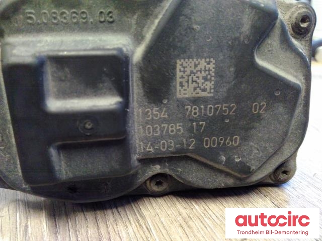 Spjeldhus til BMW 3-Serie 2012-2018 (F30/F31/F34) (F30/F31/F34) (PIERBURG|7810752|10378517|13547810752)