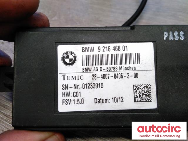 Styreenhet sete til BMW 3-Serie 2012-2018 (F30/F31/F34) (F30/F31/F34) (TEMIC|9216468|2840078406300|61357490465)