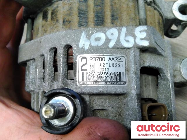 Dynamo til Subaru XV 2012-2017 (Type I)  (MITSUBISHI ELECTRIC|23700AA720|A2TL0291|)
