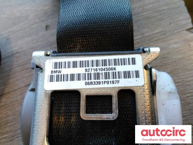 Sikkerhetsbelte foran venstre til BMW X5 2007-2013 (E70) (E70) (..|S2716104506K|305537899001-AB|72117161045)