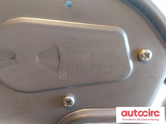 Viskermotor bakrute til Mazda 3 2009-2013 (Type II)  (..|BBN967450|BBN9-67-450|849600-0651)