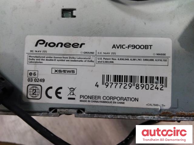 Bilstereo navigasjon til Mercedes Vito/Viano 2004-2010 (Fase 1) (W639) (W639) (PIONEER|AVIC-F900BT|)