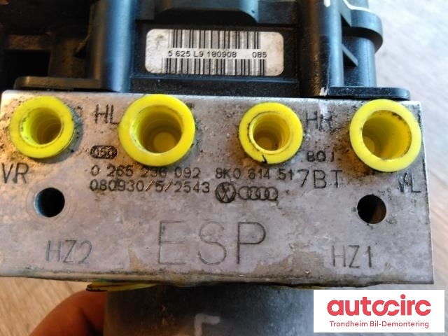 ABS sentral til Audi A4 2007-2014 (Type IV) (B8) (B8) (BOSCH|8K0614517BT|8K0907379AC|8K0614517CB)