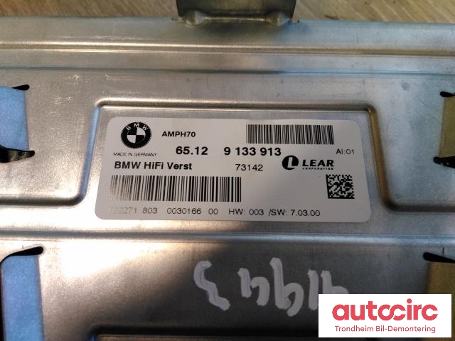 Bilstereo forsterker til BMW X5 2007-2013 (E70) (E70) (..|9133913|65129133913|65122622681)