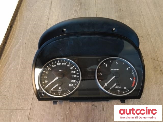 Instrumentpanel til BMW 3-Serie 2005-2011 (E90/E91/E92/E93) (E90/E91/E92/E93) (SIEMENS/VDO|9122602|A2C53113047|62109316127)