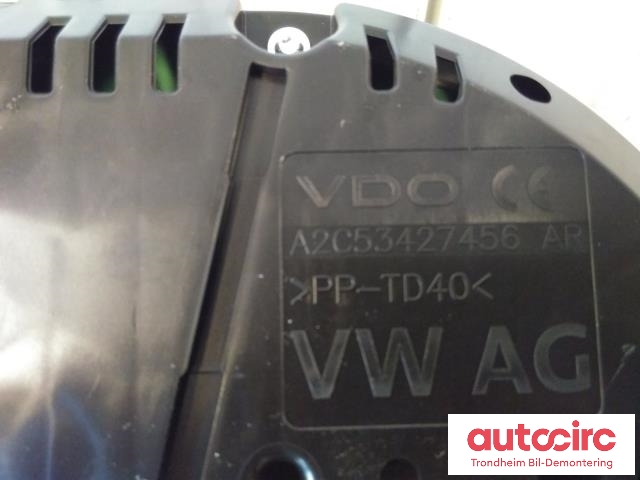 Instrumentpanel til Škoda Octavia 2013-2016 (Type III, Fase 1)  (VDO|5E0920871B|A2C53427456AR|5E0920870B)