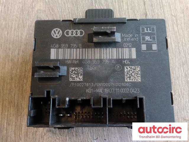 Styreenhet dør høyre bak til Audi A6 2011-2014 (Type IV, Fase 1) (C7) (C7) (..|4G8959795E|4G8959795A|4G8959795D)