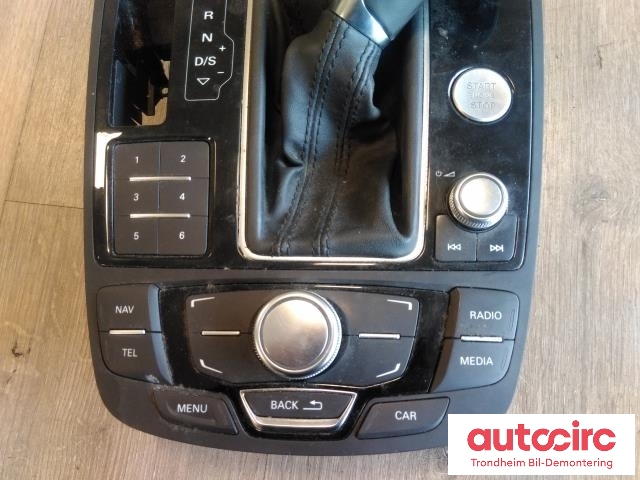 Bilstereo navigasjon betjeningspanel til Audi A6 2011-2014 (Type IV, Fase 1) (C7) (C7) (..|4G1919610|10090552-01|4G1919610E)