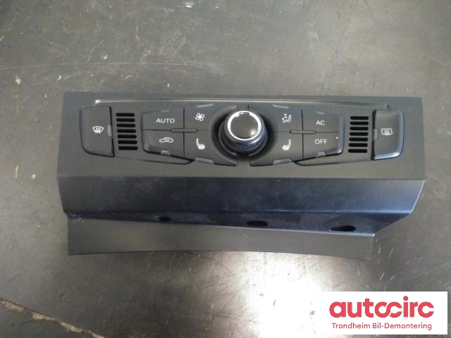 Varmeapparat betjening til Audi A4, 2007-2014 (Type IV) (B8) (B8) (CONTINENTAL|8T1820043AA)