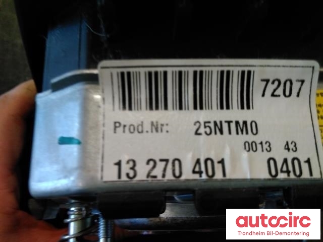 Airbag rattpute til Opel Insignia A 2009-2014  (GM|13270401|22964968|)