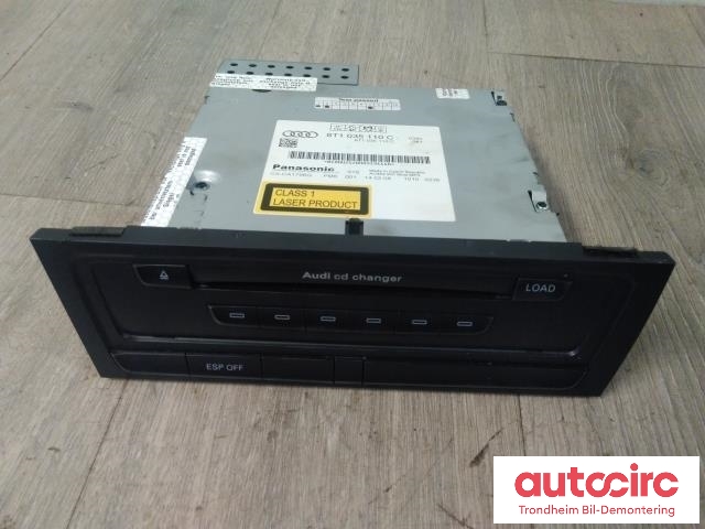 Bilstereo CD-veksler til Audi A4 2007-2014 (Type IV) (B8) (B8) (PANASONIC|8T1035110C|CX-CA1796G|8T1057110CX)