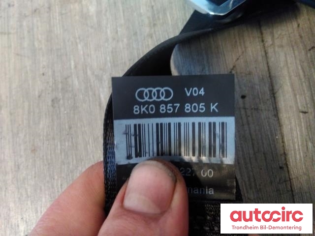 Sikkerhetsbelte bak høyre til Audi A4 2007-2014 (Type IV) (B8) (B8) (..|8K0857805K|8K0857805P|)