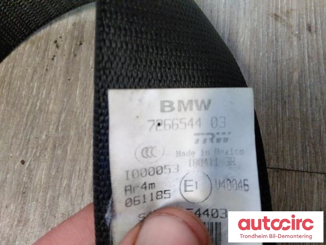 Sikkerhetsbelte bak høyre til BMW X3 2010-2017 (F25) (F25) (..|7266544|72117266544|)