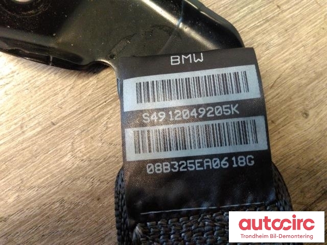 Sikkerhetsbelte bak høyre til BMW X6 2008-2014 (E71/E72) (E71/E72) (..|S4912049205K|608914600A|72119120492)