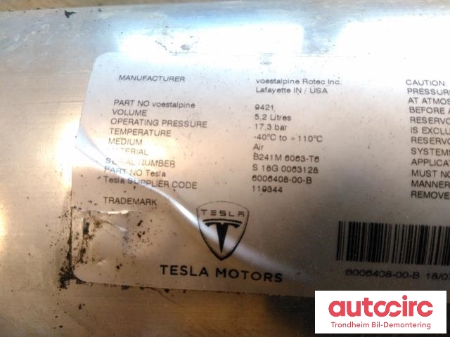 Lufttørke/regulator til Tesla Model S 2016-2021 (Fase 2) (..|6006408-00-B|)