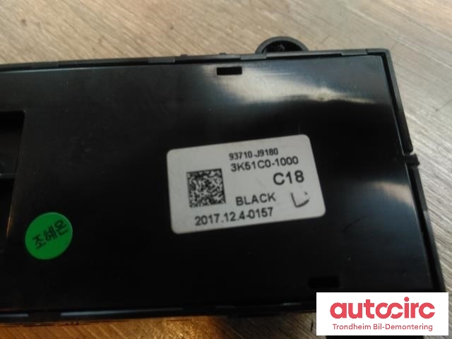Bryter diverse til Hyundai Kona 2017-2021 (Type I, Fase 1)  (..|93710J9180TRY|93710-J9180|3K51C0-1000)