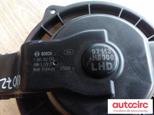 Varmeapparat motor til Hyundai Kona 2017-2021 (Type I, Fase 1)  (BOSCH|97113-H8000|97113H8000|F00S3B2570)
