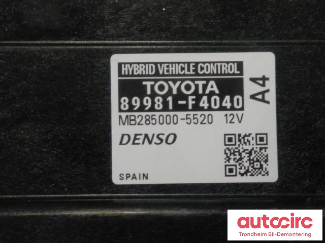 Styreenhet diverse til Toyota C-HR 2016-->>  (DENSO|89981F4040|89981-F4040|MB285000-5520)