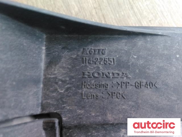 Tåkelykt venstre foran til Honda CR-V 2002-2006 (Type II) (KOITO|114-22342|114-22551|33951S9AJ01)