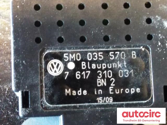 Bilstereo diverse til VW Golf VI 2008-2012 (..|5M0035570B|761731031|8672002455)