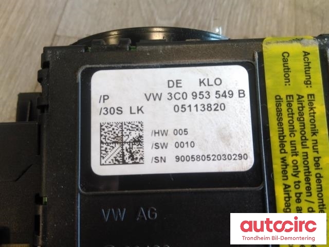 Bryter combi til VW Passat 2005-2010 (B6) (B6) (..|3C9953513B|3C0953549B|3C9953513R)