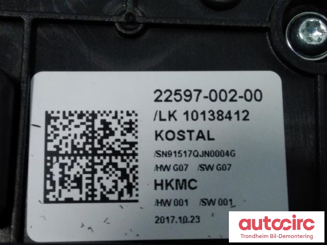 Girstang/girvelger automat til Hyundai Ioniq Electric 2016-2019 (Fase 1)  (KOSTAL|46700G7100TKB|46700-G7XXX|22597-002-00)