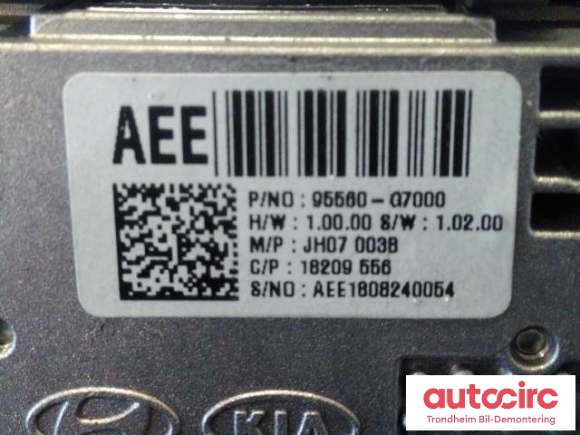 Dashbord telefon til Hyundai Ioniq Electric 2016-2019 (Fase 1)  (..|84652G70004X|95560G7000|95560-G7000)