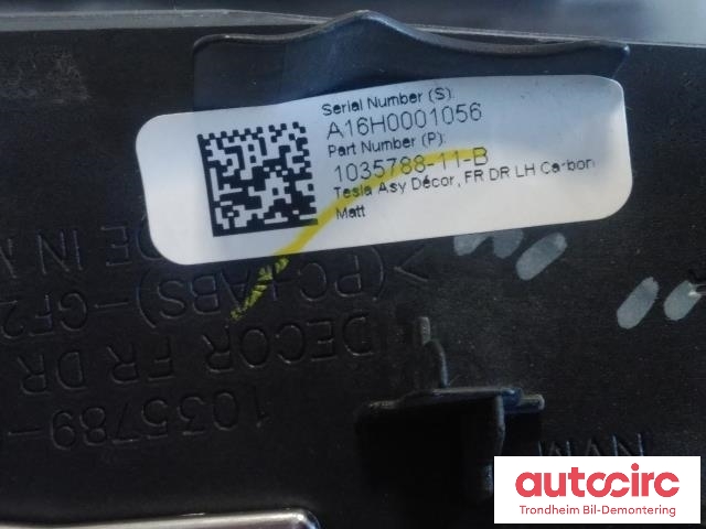 Lister til Tesla Model X 2016-->>  (VENSTRE FORAN|1035788-11-B|)
