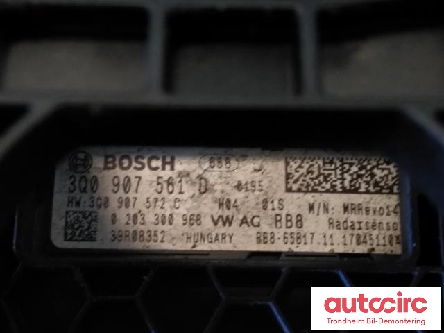 Sensor radar til VW Passat 2015-2019 (Fase 1) (B8) (B8) (BOSCH|3Q0907561D|0203300968|)
