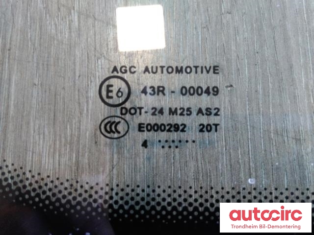 Siderute høyre til Toyota Proace 2013-2016 (Type I)  (..|)