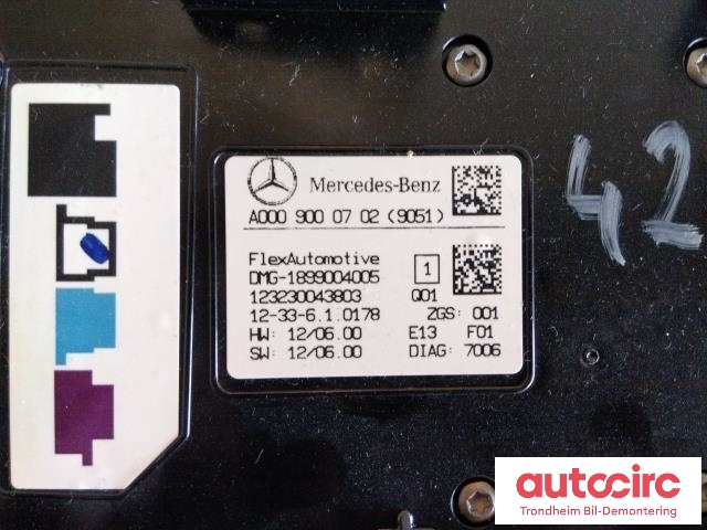 Taklyspanel til Mercedes A-Klasse 2012-2018 (W176) (W176) (..|A0009000702|)