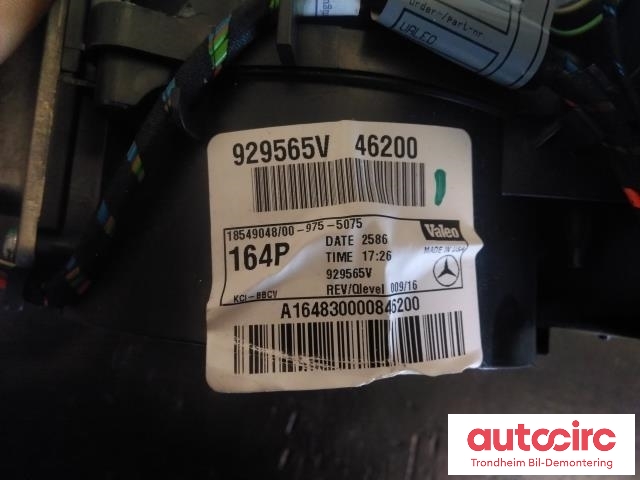 Varmeapparat motor bak til Mercedes GL 2006-2012 (X164) (X164) (VALEO|A164830000|)