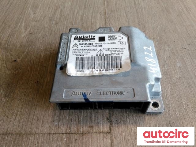 Styreenhet airbag hovedsensor til Citroën C6, 2006-2008 (AUTOLIV|9661384680)