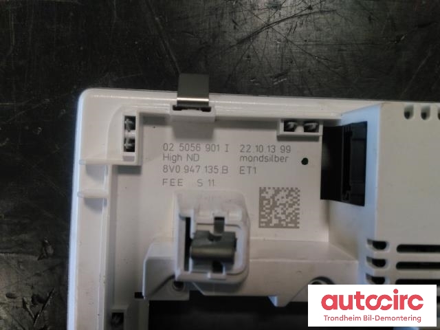 Taklyspanel til Audi A3 2012-2016 (Type III, Fase 1) (..|8V0947135B|)