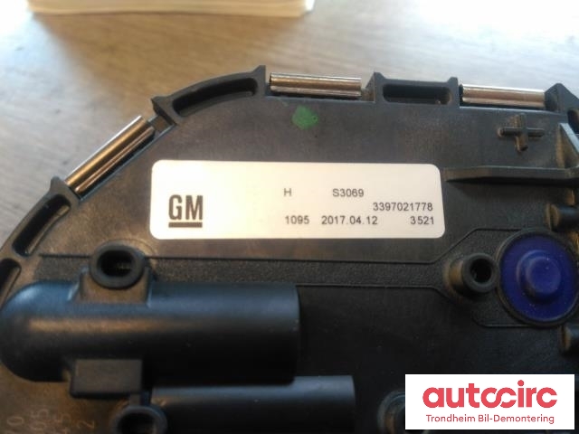 Viskermotor frontrute til Opel Astra K 2015-->>  (BOSCH|1397220714|3397021778|39034606)