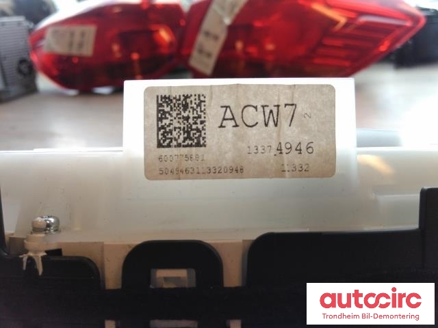 Instrumentpanel til Opel Astra J 2010-2015 (..|13374946|769166-750U|769317-420U)