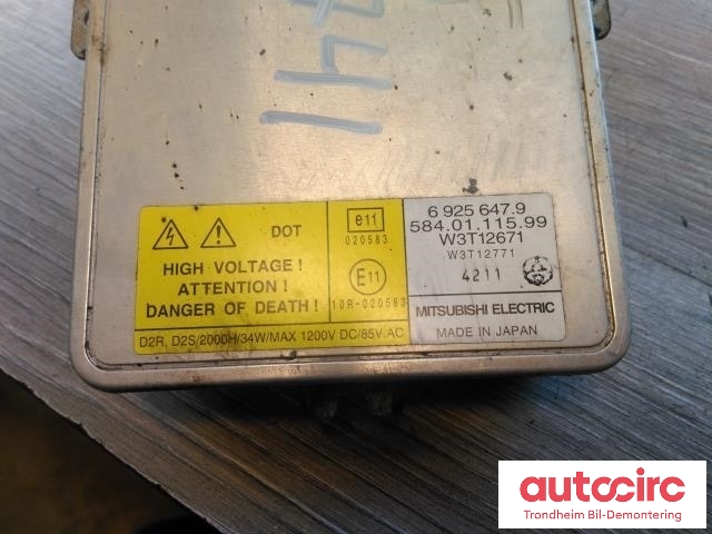Styreenhet xenon/ballast til BMW 3-Serie 1998-2005 (E46) (E46) (MITSUBISHI ELECTRIC|6925647|63126925647|W3T12671)