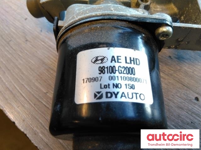Viskermotor frontrute til Hyundai Ioniq Electric 2016-2019 (Fase 1)  (..|98110G2000|98110-G2000|98100-G2000)
