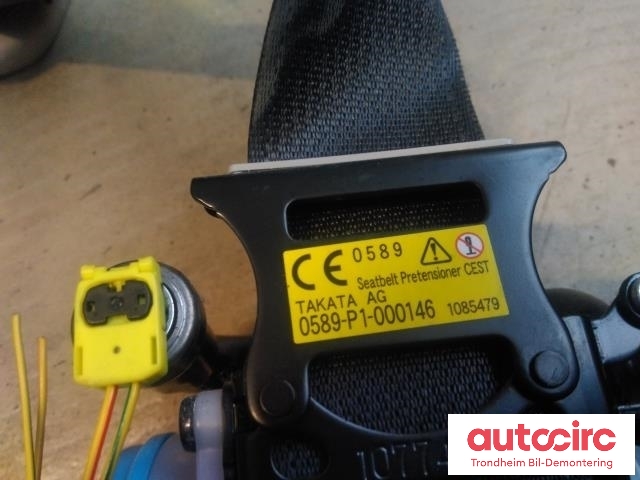 Sikkerhetsbelte foran høyre til Mazda 6 2013-2015 (Type III, Fase 1)  (TAKATA|GHP957L30B02|GHP9-57-L30B 02|0589P1000146)
