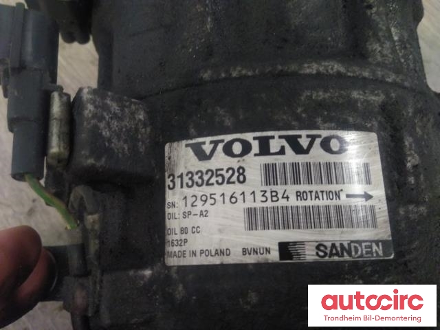 Aircondition kompressor til Volvo XC60 2014-2017 (Type I, Fase 2)  (SANDEN|31332528|1632P|36011277)