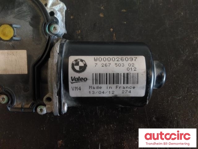 Viskermotor frontrute til BMW 3-Serie 2012-2018 (F30/F31/F34) (F30/F31/F34) (VALEO|7267503|7260488|61617260488)