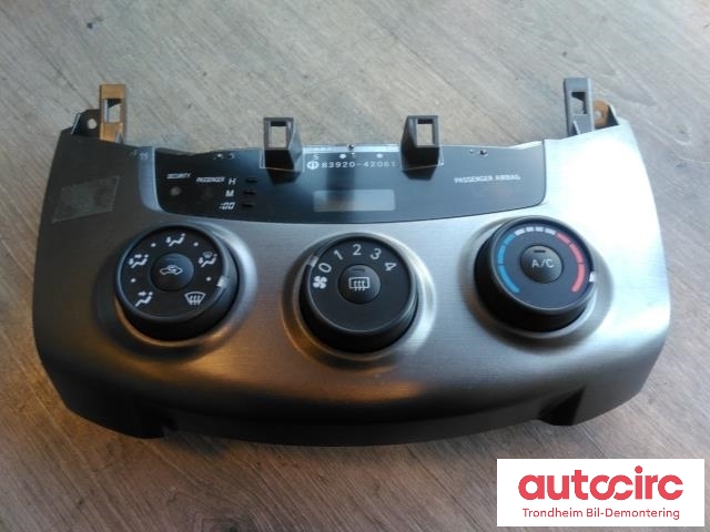 Varmeapparat betjening til Toyota RAV4, 2009-2013 (Type III, Fase 2) (..|5590142010)
