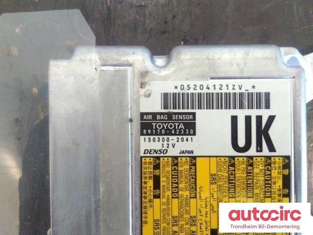 Styreenhet airbag hovedsensor til Toyota RAV4 2009-2013 (Type III, Fase 2)  (DENSO|8917042330|89170-42330|150300-2041)