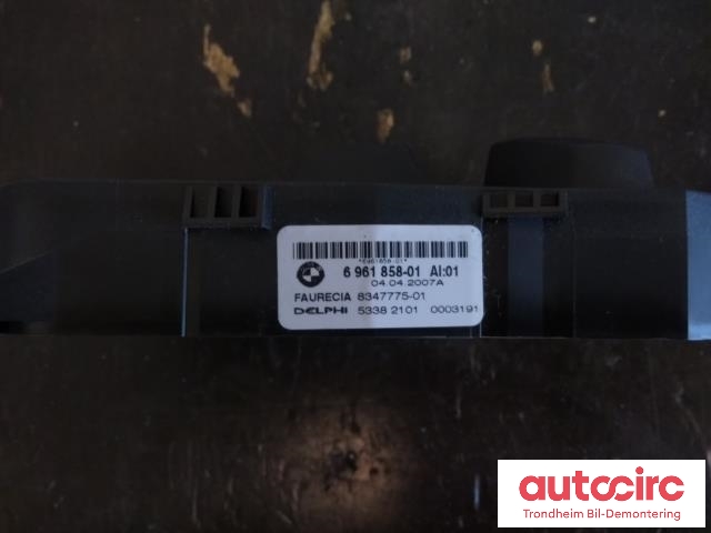 Bryterpanel førersete til BMW X5 2007-2013 (E70) (E70) (DELPHI|6961858|53382101|61319265266)