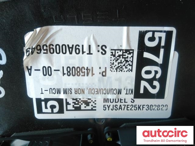 Styreenhet autopilot til Tesla Model S 2016-2021 (Fase 2)  (..|1125800-00-G|1458081-00-A|)