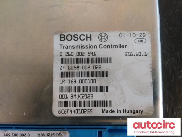 Styreenhet girkasse til Land Rover Range Rover 2002-2012 (Type III) (BOSCH|0260002591|)