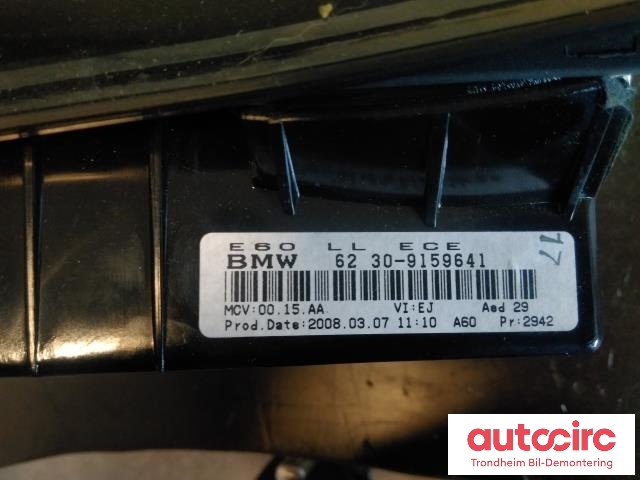 Instrument head-up display (HUD) til BMW 5-Serie 2003-2010 (E60/E61) (E60/E61) (..|62309159641|9190871|62309190871)